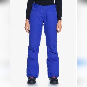 Roxy 10K Slim Fit Royal Blue Snow Pants Ski Waterproof Winter Size XL